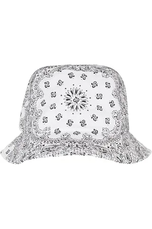 Flexfit Unisex-Adult 5003BP-Bandana Print Bucket Hat, White, one Size