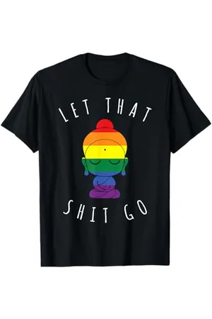 New Look Let That Shit Go Little Buddha Shirt T-Shirt