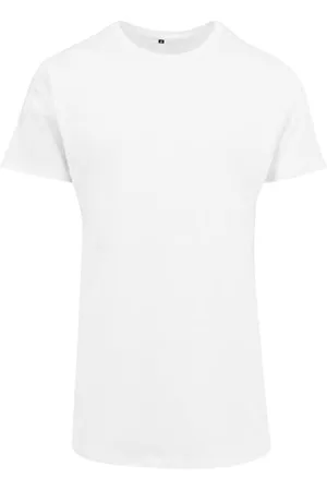 Build Your Brand Herren Shaped Long Tee T-Shirt, , XS