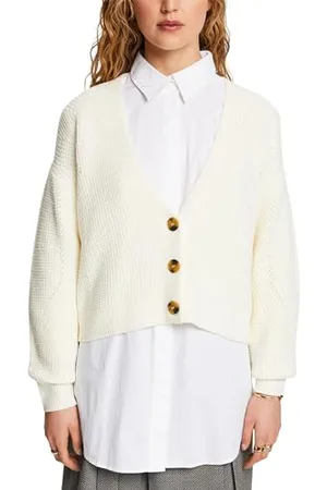 ESPRIT Damen 024ee1i344 Strickjacke, , L