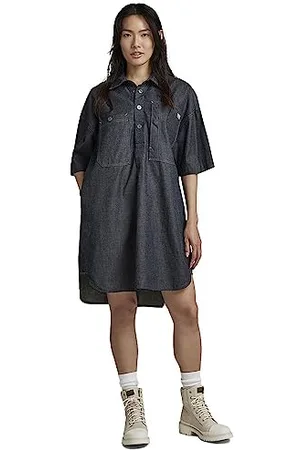 G-Star RAW Damen Denim Shirt Kleid