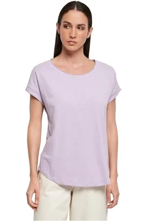 Build Your Brand Damen BY036-Ladies Long Slub Tee T-Shirt, , 5XL
