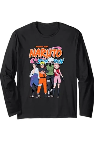 Naruto Shippuden Team 7 with Logo Anime Langarmshirt