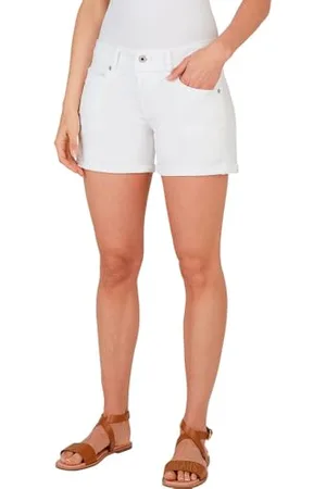 Pepe Jeans Damen Regular Mw Shorts, Weiß (Denim-Ta8), 27W
