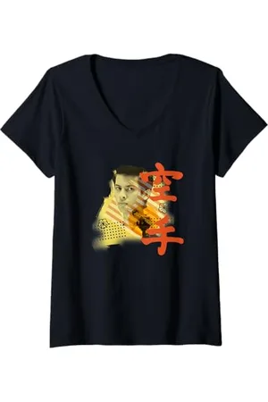 Cobra Kai Damen Miguel T-Shirt mit V-Ausschnitt