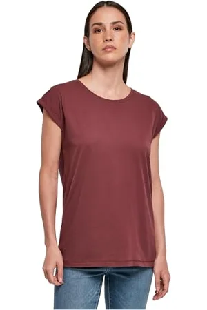 Build Your Brand Damen BY138-Ladies Organic Extended Shoulder Tee T-Shirt, , L