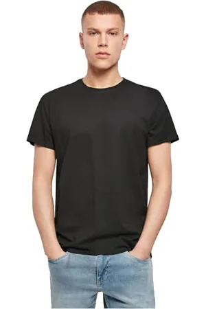 Build Your Brand Mens BY090-Basic T-Shirt, Black, XL