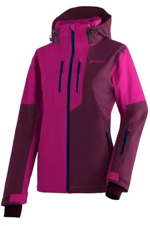 Maier Sports Manzaneda, Warme Damen Skijacke, Wasserdichte Winterjacke mit 2-Wege-Stretch, mTEX Wetterschutz und mTHERM für hohen Wärmerückhalt, PFC-frei, Lila, 48