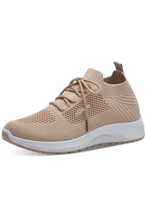 QS by s.Oliver Damen Sneaker flach Elastisch Sportlich, Rosa , 39 EU