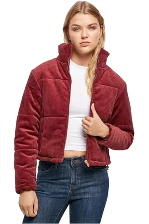 Urban classics Damen Ladies Corduroy Puffer Jacket Jacken, , XS