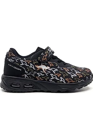 KangaROOS Kx-Giga Ev Brand II Sneaker, Jet Black/metallic Multi, 26 EU