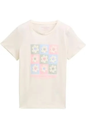 TOM TAILOR Kinder Hoodie Sweatshirt mit Print, Dreamy Blue, 116/122