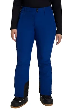 Ulla Popken Damen, große Größen, Softshellhose, wasserabweisend, Fleecefutter, Schneefang