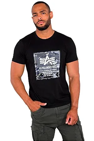 Alpha Industries Herren Camo Block T-Shirt, , S