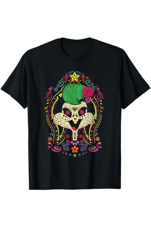 LOONEY TUNES Dia De Los Muertos Lola Bunny Halloween T-Shirt