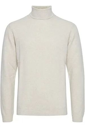 Casual Friday CFKarl Herren Rollkragenpullover Strickpullover Feinstrick Pullover mit Rollkragen, Größe:L, Farbe:Light Sand Melange (1353041)