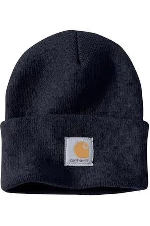 Carhartt Herren, Strickmütze mit Umschlag, Marineblau, OS
