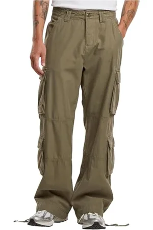 Urban classics Herren Cargohose Double Cargo Pants, Cargohose für Männer, Regular Fit, Mid-Rise-Schnitt, , 38