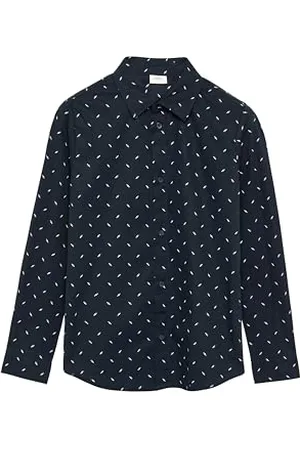QS by s.Oliver Jungen 2156798 Hemd Mit Minimal AOP, , 158-164 EU