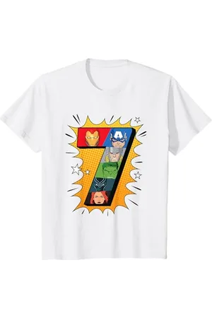 Marvel Kinder Comics 7 Geburtstag T-Shirt