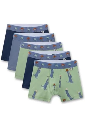 Sanetta Jungen-Hipshorts (5er-Pack) | Hochwertige und nachhaltige Unterhose für Jungen aus Baumwoll-Mix. Inhalt: 5er Set Unterwäsche für Jungen 116