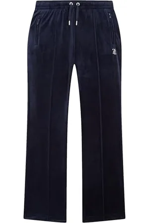 Juicy Couture Damen Tina Track Pant samtige Sweathose Trainingshose mit Kordelzug Jogger für Sport Freizeit Fitness in verschi. Farben Lässige Hose, , M