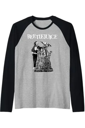 BEETLEJUICE Friedhofsszene Horrorkunst Raglan