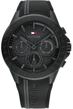 Tommy Hilfiger Multi Zifferblatt Quarz Uhr für Herren mit Weisses Silikonarmband - 1791861