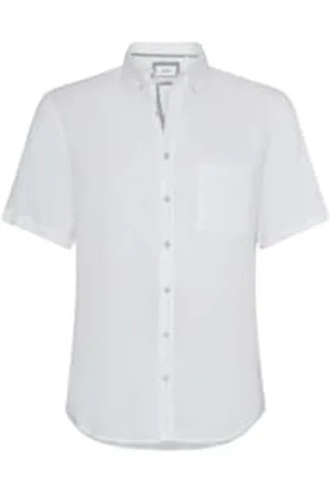 Brax Herren Style Dan U Pure Linen Hemd, White, 56