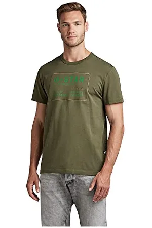 G-Star RAW Herren Applique Multi Technique T-Shirt