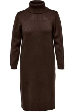ONLY Damen Carbrandie L/S Roll Neck Dress KNT Noos Strickkleid, , 50-52 Große Größen EU