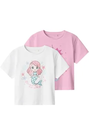 NAME IT Mädchen Nmffrejane 2P Ss Nreg Top, , 104 EU