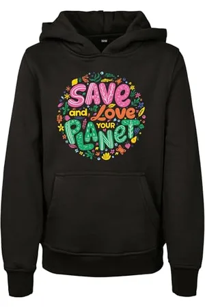 Mister Tee Herren Kids Save and Love Hoody 158/164 Black