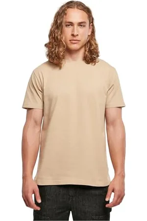 Build Your Brand Herren T-Shirt Round Neck, Basic T-Shirt für Männer, Rundhalsausschnitt, Baumwolle