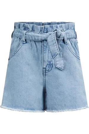 Retour Retour Jeans Girls Jeans Shorts Valentina Powder Blue in The Color
