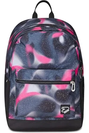 7 for all Mankind Wende-Rucksack, Schulranzen für Mädchen und Jungen, Tornister Schule Gymnasium Sport Freizeit, mit Flaschenfach, Laptopfach, mit Kopfhörern, gepolstert, extra Tasche, -schwarz