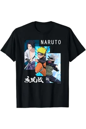 Naruto Shippuden 3 Tafeln und Kanji T-Shirt