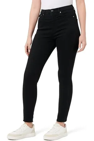 Tommy Hilfiger Damen Jeans Hose Sylvia Stretch, Schwarz (Denim Black), 28W/29L