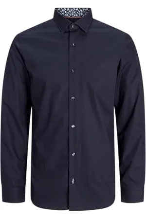 JACK & JONES Jprblabarnes Detail Dobby L/S Shirt Sn