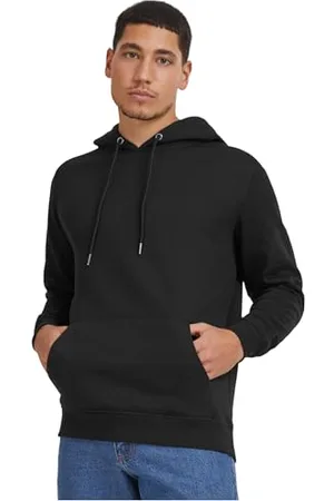 Urban classics Herren Kapuzenpullover Basic Sweat Hoodie, einfarbiger Kapuzensweater mit Känguru Tasche, Kapuze verstellbar - Farbe black, Größe M