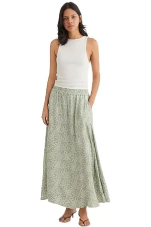 Mavi Damen Long Skirt Rock, , XS