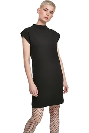 Urban classics Damen Ladies Naps Terry Extended Shoulder Dress Kleid, , M