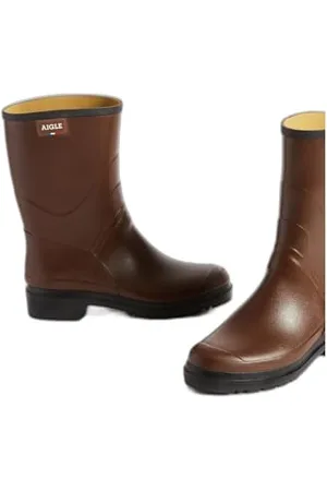 Aigle Hombre Bison Gummistiefel, Marrón