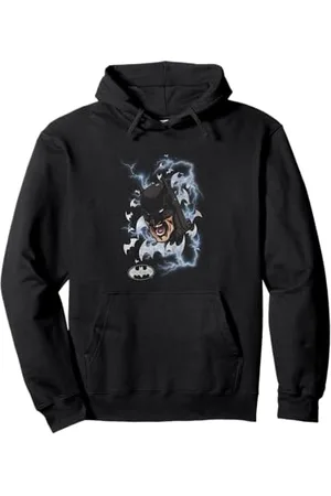 DC Comics Originals Batman Shouts Lightning Bats Pullover Hoodie
