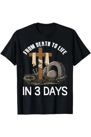 Awesome apparel Vom Tod zum Leben in 3 Tagen Ostern Religiöse Frauen Männer Kinder T-Shirt