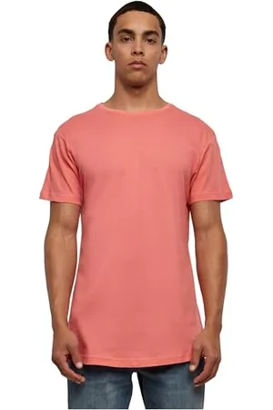Urban classics Herren Shaped Long Tee T-Shirt, Pink , XS