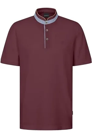 Bugatti Herren Poloshirt Stehkragen Basic Kurzarm Modern Fit