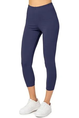 Merry Style Damen 3/4 Leggings Capri Leggings Damen aus Baumwolle Capri Sportleggings MS10-199 ( , XL)
