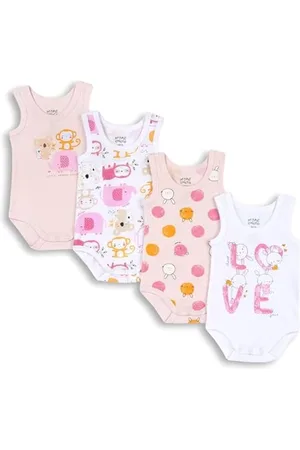 chicco Set ärmellos Bodys aus Baumwolle, Body Baby - Unisex, , 2 jahre (pack of 4)