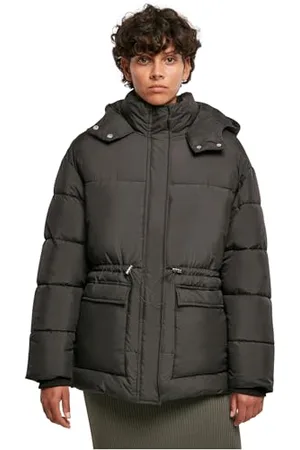 Urban classics Damen Ladies Waisted Puffer Jacket Jacke, , XS EU
